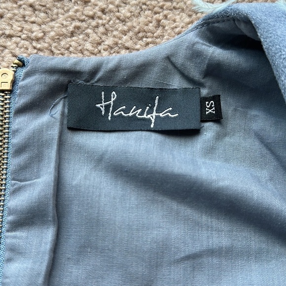 Hanifa | Hanifa Kayla Suede Cropped Top with feather shoulder Long Sleeve - Picture 2 of 4